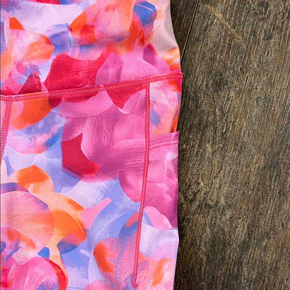 Colorful Floral Kids Leggings - Picture 6 of 9